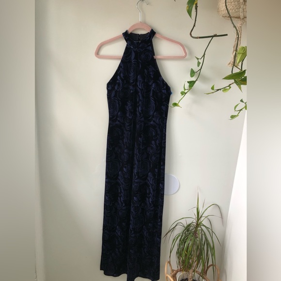90’s velvet halter dress - Picture 9 of 9